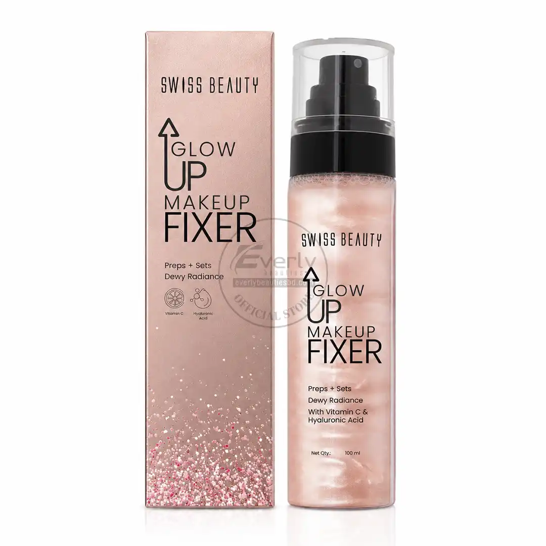 Swiss Beauty Glow Up Makeup Fixer 100ml – Dewy Radiance Setting Spray