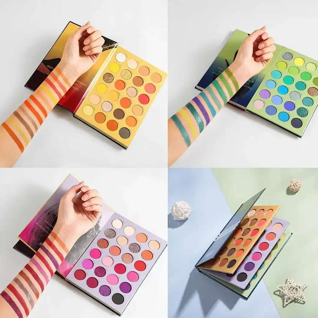 BEAUTY GLAZED Color Shades 72 Color Eye shadow Palate thumbnail 2