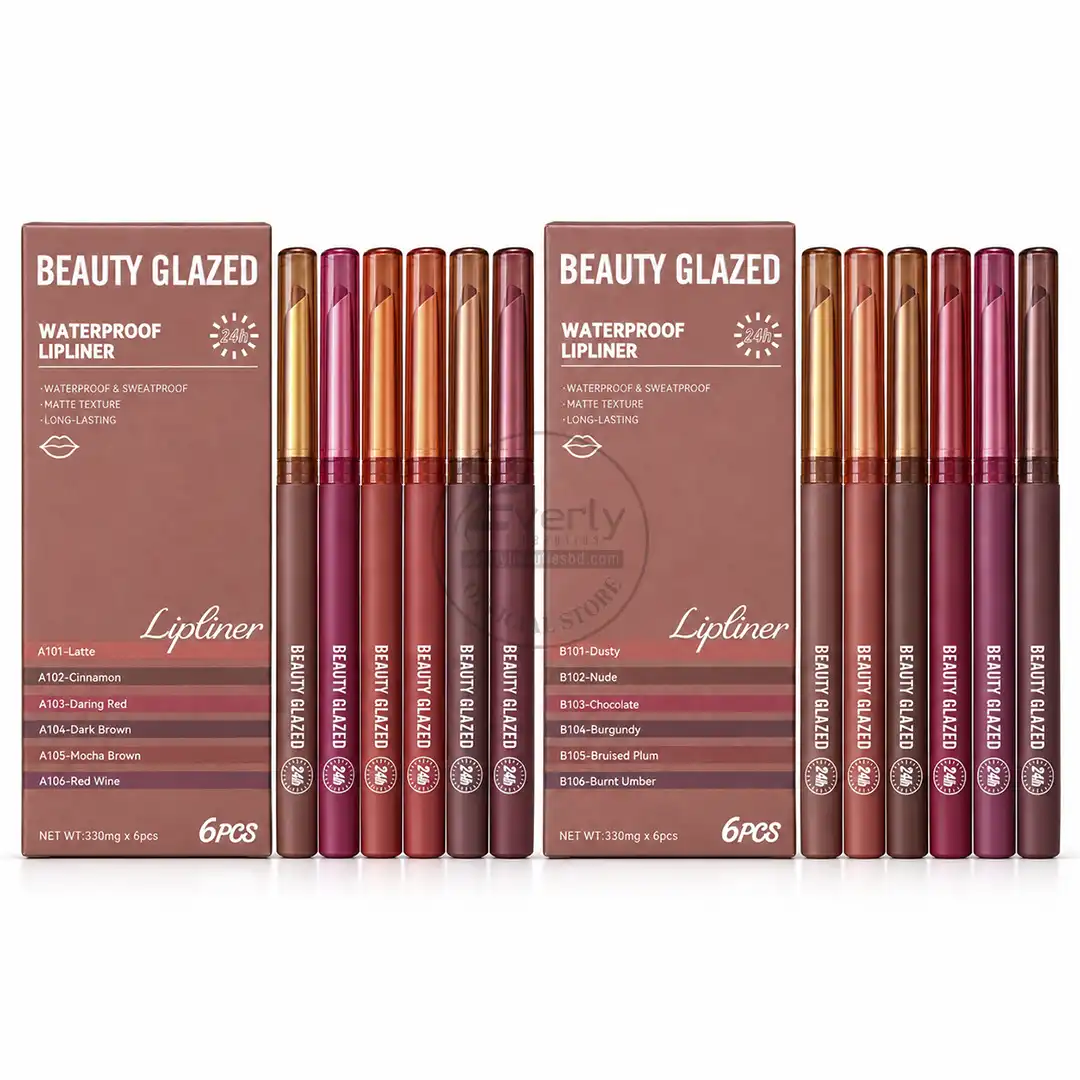 Beauty Glazed Waterproof & Sweatproof Matte Lipliner 6pcs Set