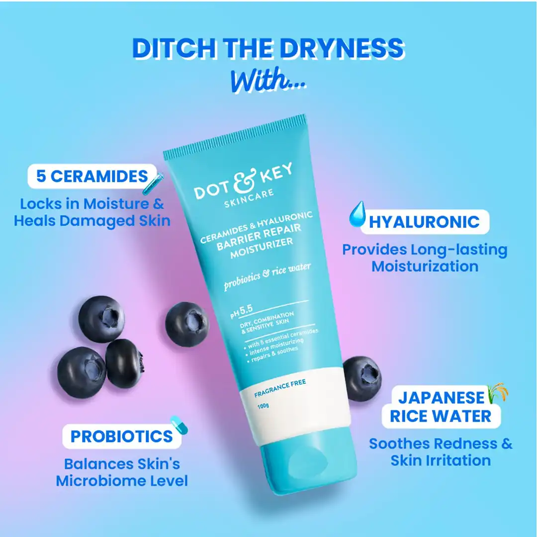 Dot & Key Barrier Repair Moisturizer 100g For Normal, Dry, Combination & Sensitive Skin thumbnail 2