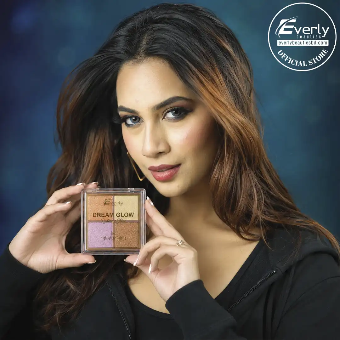 Everly Beauties 4in1 Highlighter Palette – Radiant Glow Face & Body Highlighter thumbnail 3