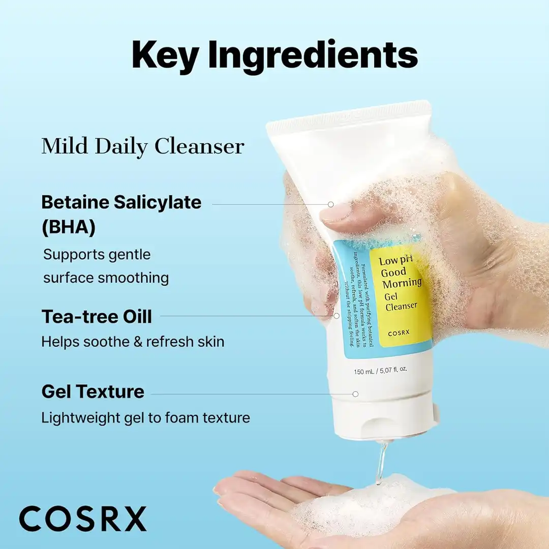 COSRX Low pH Good Morning Gel Cleanser 150ml thumbnail 2