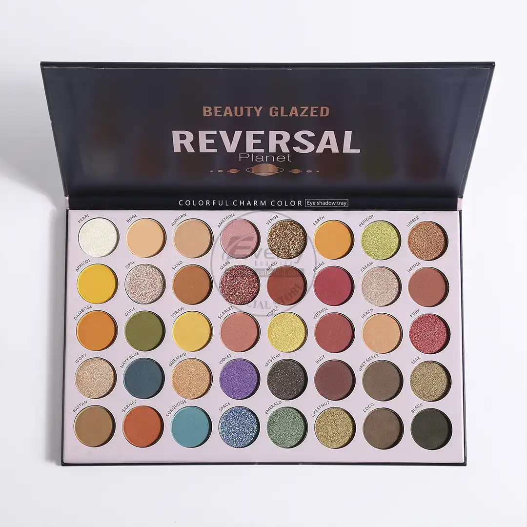 Beauty Glazed Reversal Planet 40 Colors Eyeshadow Palette - Matte, Satin, Shimmer & Metallic