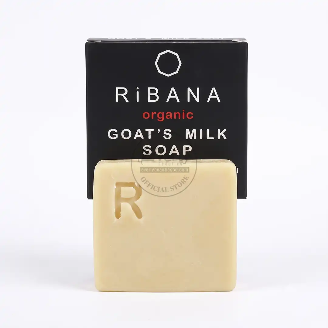 RiBANA Organic Goat Milk Moisturizing Face & Body Soap - 110gm
