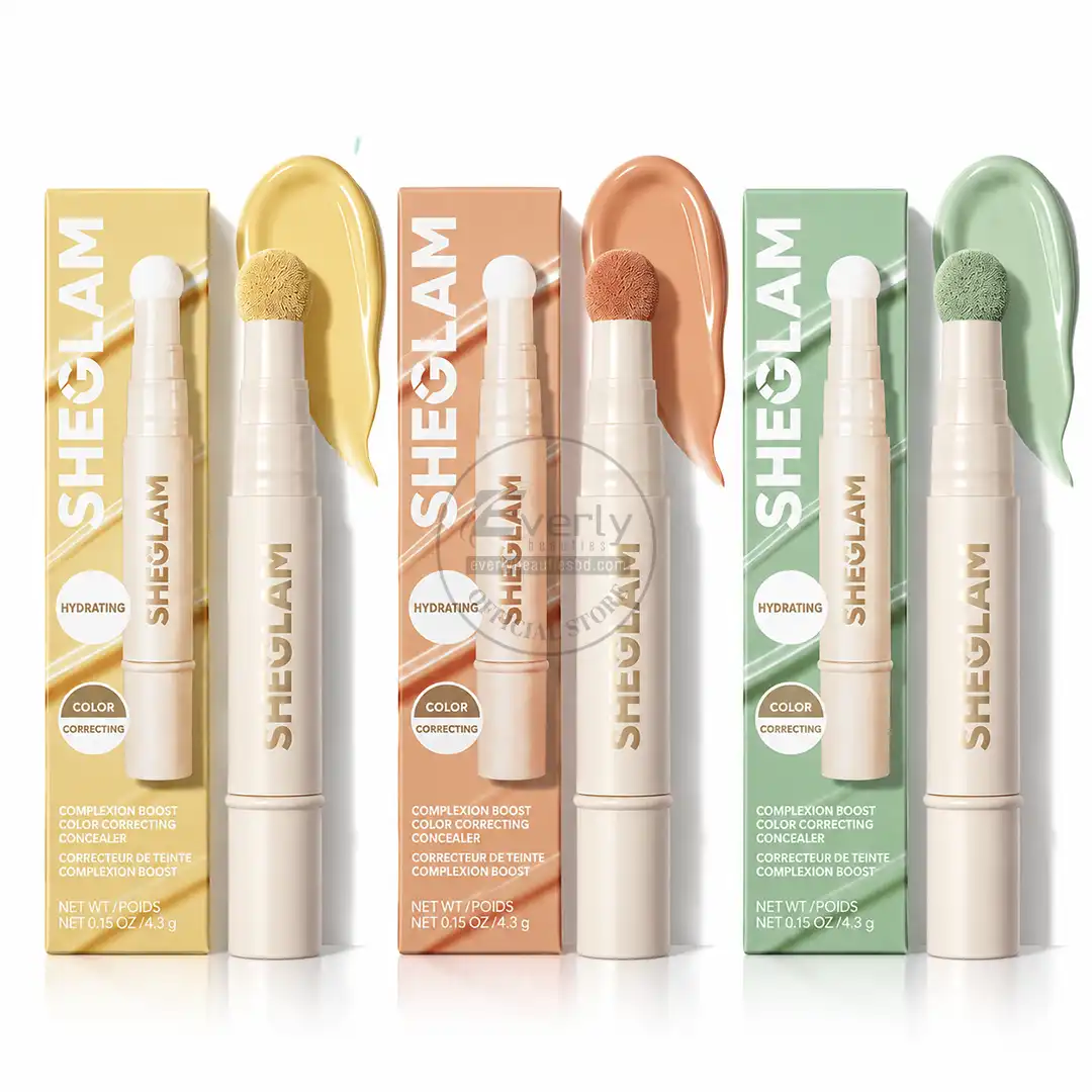 SHEGLAM Complexion Boost Color Correcting Concealer - Yellow, Green & Peach 4.5g